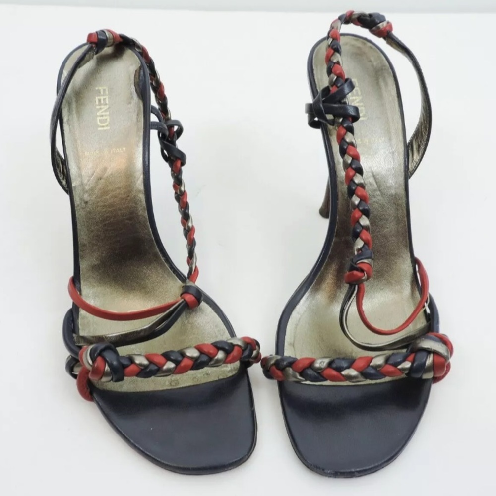 Women’s Fendi High Heels Braided Shoes